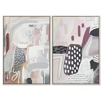 Cuadro DKD Home Decor 63 x 4,5 x 93 cm Abstracto Urbano (2 Unidades)