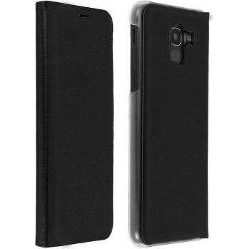 Funda Cartera Avizar Flip Book Cover Negra para Samsung Galaxy J6