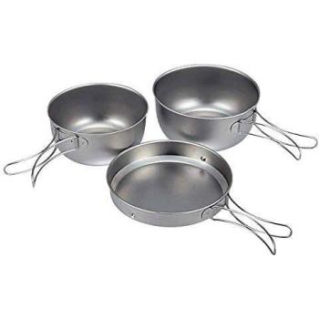 Snow Peak 3 Piece Titanium Cookset STW-001T