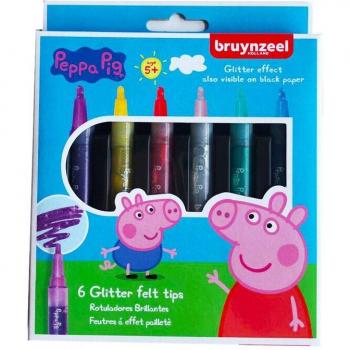 Set de 6 Rotuladores Purpurina Bruynzeel Multicolor.