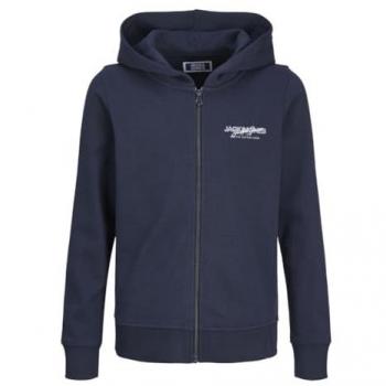 Sudadera con Capucha Infantil Jack & Jones Jjalvis Sweat Zip Navy Blazer