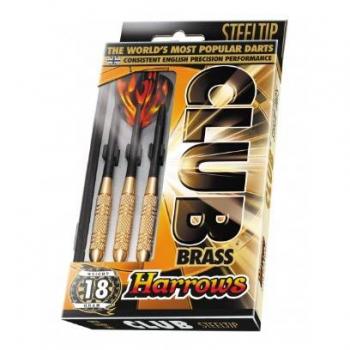 HARROWS Club Brass Dardos con Punta de Acero, 27g