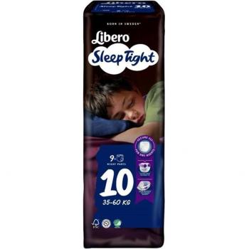 Pañales Libero Sleep Tight Size 10 (35-60 Kg) - 9 unidades