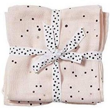 Done by Deer Paquete de Muselinas para Eructos 2 Piezas Dreamy Dots Rosa 70x70 cm