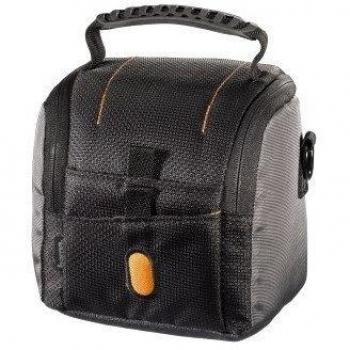 Hama Camera Bag Sorento 80, Black/Orange Negro - Funda
