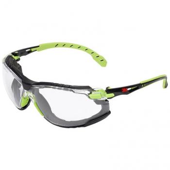 Gafas de protección 3M Solus 1000, tratamiento Scotchgard, resistentes a UVA/UVB/UVC, con junta removible y estuche de microfibra