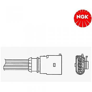 Sonda Lambda NGK 0047 - Sensor de Oxígeno Calentado para AUDI A8 D3