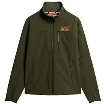 Chaqueta Softshell Trekker Track Verde para Hombre, Casual, Poliéster Reciclado, Sostenible, Talla XXL
