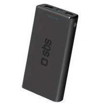 POWERBANK SBS 10.000 mAh 2X USB 2.1 A Negro