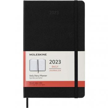 Agenda Moleskine 2023 Día Página Tapa Dura Negro