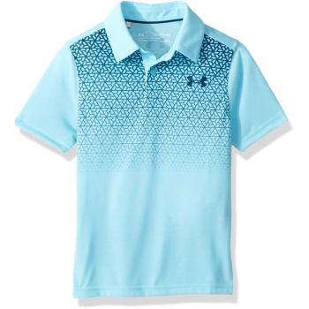 Under Armour Threadborne Camisa Polo de Golf, Bebé-Niños, Venetian Blue/Techno Teal