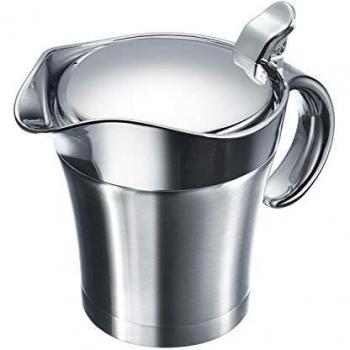 Westmark Salsera térmica con tapa abatible, Capacidad: 0.5l, Acero inoxidable/plástico, Plateado, 62242260