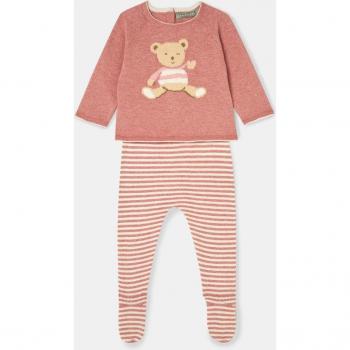 Conjunto tricot de bebé niña con estampado frontal oso Coconut El Corte Inglés