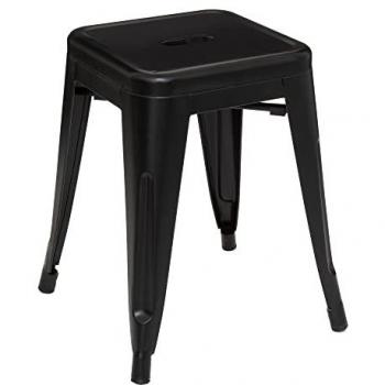 Taburete Niko de Metal Negro 46 cm - Atmosphera