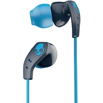Skullcandy Method Wireless - Auriculares de deporte de botón, bluetooth con micro, azul