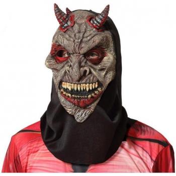 Máscara de Halloween Demonio Marrón BigBuy Carnaval