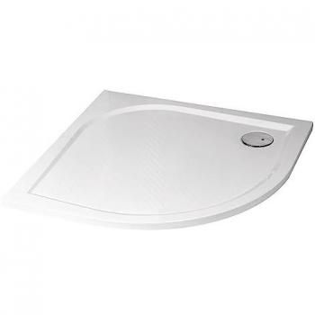 Plato de Ducha Ondee Hestia - Antideslizante - Resina - Blanco - Extra-plano - 1/4 Círculo 90cm