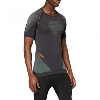 Evolutyon - Camiseta Interior térmica de Manga Corta para Hombre, Hombre, U100039, Charco/Green/Ora Shi, L-XL