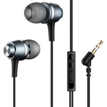 Mpow 026 Auriculares In-Ear con Cable con Micrófono y Control para Móvil, Smartphones BQ Aquaris, iPhone 6/6s, Samsung, Huawei, XiaoMi, PC, iPad, iPod MP3/MP4, negro