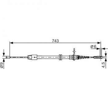 Cable de freno de mano BOSCH 1 987 482 329