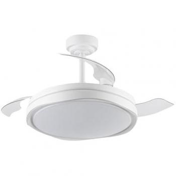 Ventilador LED Retráctil Oku Blanco 72W 7920Lm CCT