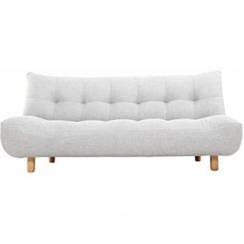 Sofá convertible diseño escandinavo gris y roble YUMI de MILIBOO