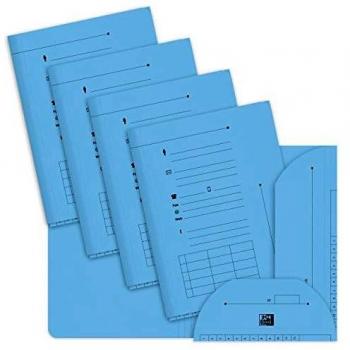Maletín Oxford PASTEL A4, color azul, capacidad 200 hojas, 240 g/m², paquete de 25 unidades