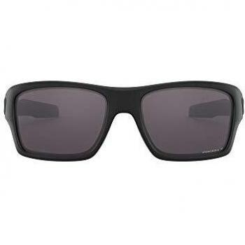 Oakley Turbine Prizm Gray Polarized Sunglasses, Matte Black Frame, Prizm Grey Polarized Lens, Size: 63 MM, Unisex
