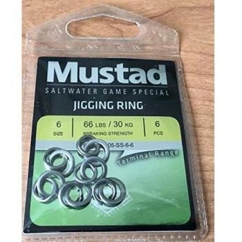 Mustad - Juego de 6 terminales de Pesca, Multicolor, Talla 6