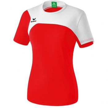 Erima Club 1900 2.0 T – Camiseta para mujer, mujer, Club 1900 2.0 T-Shirt, rojo / blanco, 34