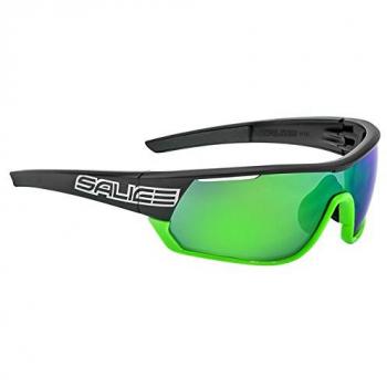 Salice 016 RWP Polarized Men's Sunglasses Black Green Lens Standard Size