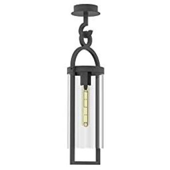 Lámpara colgante exterior Maya Antracita 1 bombilla E27 IP54 62cm