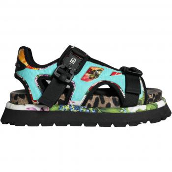 Dolce & Gabbana Multicolor Patchwork Slide Sandals for Men, Size EU44/US11