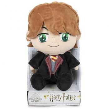 Peluche Ron Weasley 27 cm de Harry Potter - Suave, Multicolor y con Detalles del Uniforme de Hogwarts, Relleno de Fibra Reciclada
