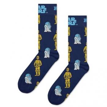 Calcetines Happy Socks Star Wars R2D2 & C3PO azul marino amarillo, multicolor, talla 41-46