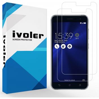 [2 Unidades] Asus Zenfone 3 ZE520KL 5.2 Protector de Pantalla, iVoler® 3D Cobertura Completa [Líquida Instalar] [Arañazos Resistente] [Anti-Burbuja] HD Claro Transparente TPU Suave Láminas Protectora para Asus Zenfone 3 ZE520KL 5.2