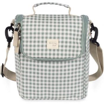 Walking Mum Bolsa Térmica I Love Vichy Verde para Biberones y Meriendas