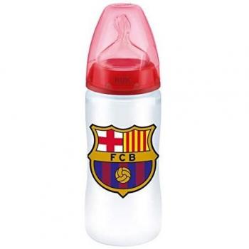 Nuk FC Barcelona Silicone Baby Bottle 300ml (6-18 Months) BPA-Free