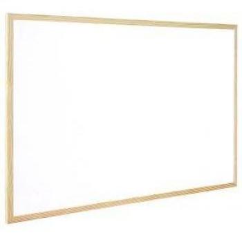 Pizarra Blanca Q-Connect Melamina Marco de Madera 60x40 cm KF03570