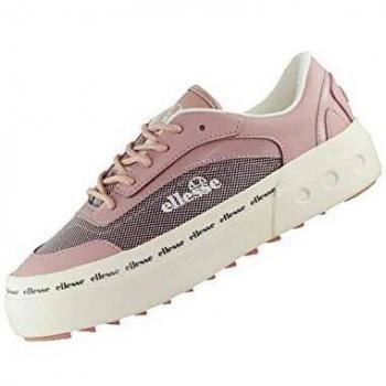 ellesse ALZINA LTHR AF, Zapatillas Mujer, PNK/DK Pur/Off Wht, 35.5 EU
