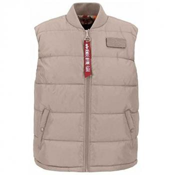 Alpha Industries LW Vintage Sand Puffer Vest for Men
