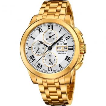 Reloj Jaguar J979/1 Automático para Hombre, Caja de Acero Inoxidable 316L Dorado, Colección Automatic Plateado