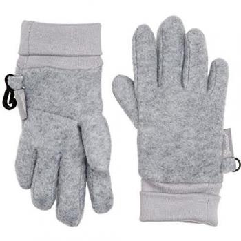 Guantes de Dedo Micropile Plata Melange para Niños Sterntaler