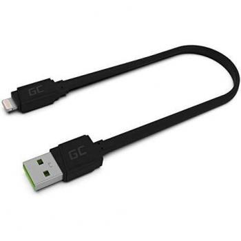 Green Cell Cable de Conector Lightning 0,25 m Negro KABGC02