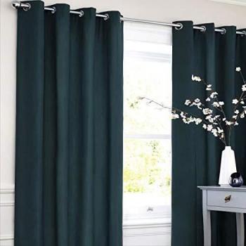 Cortina de Polialgodón Estilo Jeans 140 x 250 cm Azul Intenso