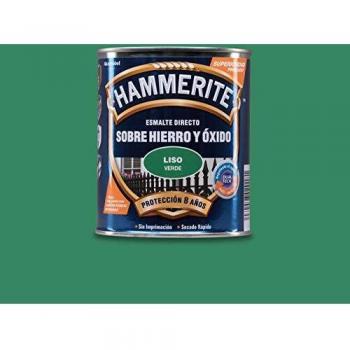 Hammerite Esmalte directo sobre hierro y óxido Liso Brillante Verde 750 ml