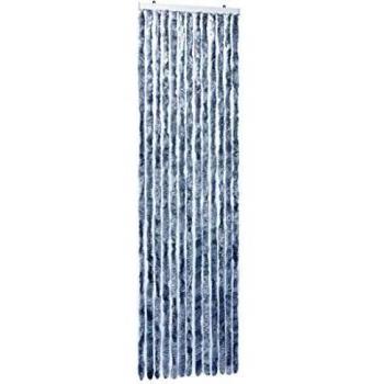 vidaXL Cortina mosquitera de chenilla plateada 56x185 cm