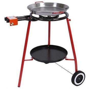Set de paella SOMAGIC VALENCIA con quemador a gas de 11,40 Kw y plataforma de almacenamiento