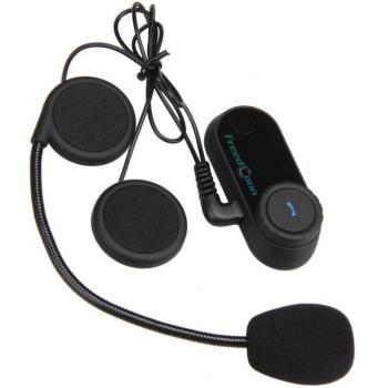 Freedconn Auriculares Intercomunicador Bluetooth de Casco de Motocicleta Moto Intercom Headset 800M,