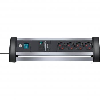 Regleta contra subidas de tensión Alu-Office-Line 60.000A 4-tomas 1,8m H05VV-F 3G1,5